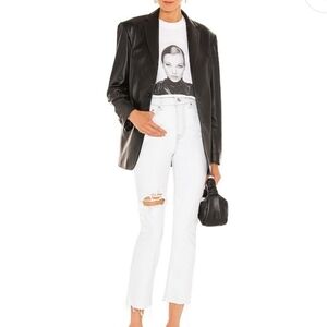 GRLFRND High Rise Straight Leg Crop in Ojai JEANS